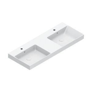 lavabo Zero 125 doppio bacino - Washbasin by CERAMICA CATALANO