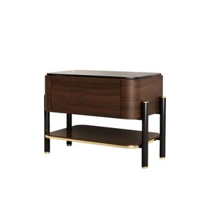 AMAN BEDSIDE TABLE - Side table by ANA ROQUE INTERIORS