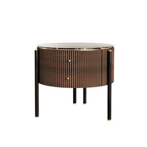 MOONLIGHT BEDSIDE TABLE - Side table by ANA ROQUE INTERIORS