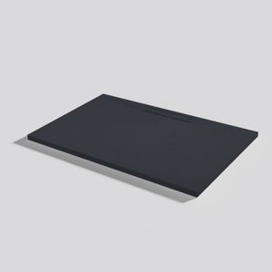 Shower tray Kos Slate Negro Rectangular 100x70 - Shower tray by Acquabella
