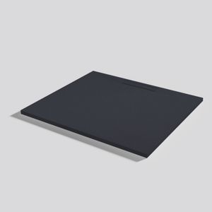 Shower tray Kos Slate Negro Rectangular 100x90 - Shower tray by Acquabella