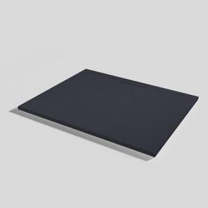 Shower tray Kos Slate Negro Rectangular 120x100 - Shower tray by Acquabella