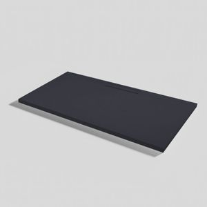 Shower tray Kos Slate Negro Rectangular 120x70 - Shower tray by Acquabella