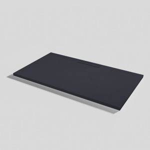 Shower tray Kos Slate Negro Rectangular 140x70 - Shower tray by Acquabella