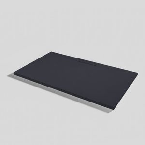 Shower tray Kos Slate Negro Rectangular 140x80 - Shower tray by Acquabella