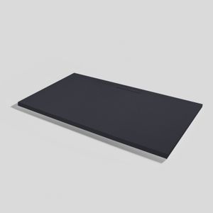 Shower tray Kos Slate Negro Rectangular 160x90 - Shower tray by Acquabella