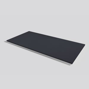 Shower tray Kos Slate Negro Rectangular 200x100 - Shower tray by Acquabella