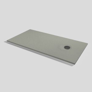 Livo Slate Shower tray Grey Rectangular 180x90 - Shower tray by Acquabella
