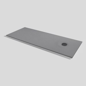 Livo Slate Shower tray Platinum Rectangular 200x80 - Shower tray by Acquabella