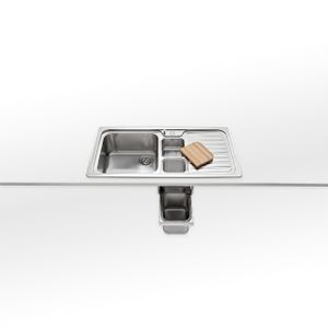 Kitchen Sink F 599/1S1B1V | F 599/1V1B1S - Kitchen cabinet by ALPES-INOX