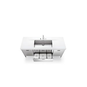 Kitchen Sink L190-A45+C90+A45/1 - Kitchen cabinet by ALPES-INOX
