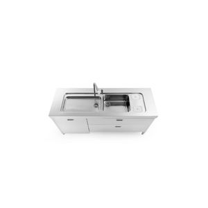 Kitchen Sink L190-L60+C120/1 - Kitchen cabinet by ALPES-INOX