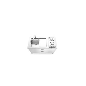 Kitchen Sink LC 130-C120/1 - Kitchen cabinet by ALPES-INOX