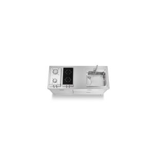 Kitchen Sink LC160-L60+C90/1 - Kitchen cabinet by ALPES-INOX