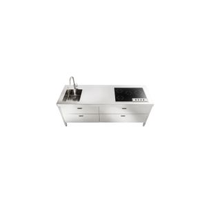 Kitchen Sink LC220-C90+C120/1 - Kitchen cabinet by ALPES-INOX