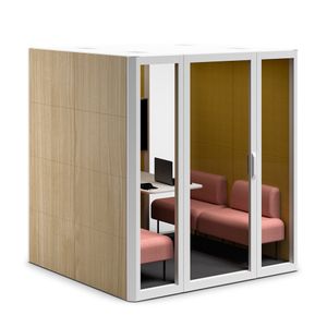 Qyos 400 with soft seating - Booth by ACTIU
