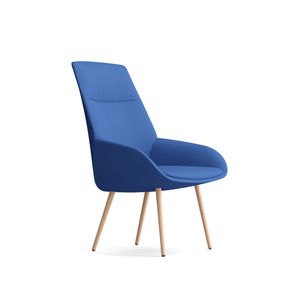 Noom 20 with wooden legs - Armchair by ACTIU