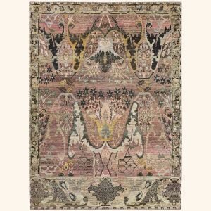 Pink Alchemy Traditional Wool Rug - 8'8" x 11'11" - Rug by Abchome