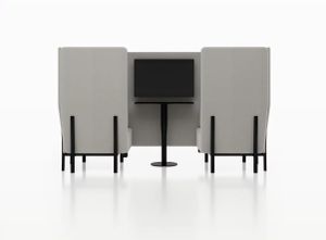 Eleven high back privacy 1 + monitor - Booth by Alias
