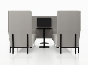 Eleven high back privacy 3 + monitor - Booth by Alias