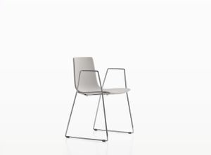 Slim chair sledge arm soft L - Chair by Alias
