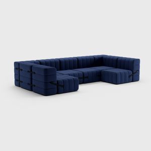 Modular lounge sofa in Jet fabric - 15 sofa modules - Sofa by Ambivalenz