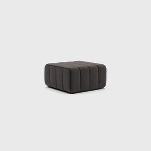 Stool for modular sofa - single sofa module in Jet fabric - Sofa by Ambivalenz