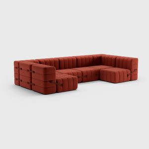 Modular lounge sofa in Dama fabric - 15 sofa modules - Sofa by Ambivalenz