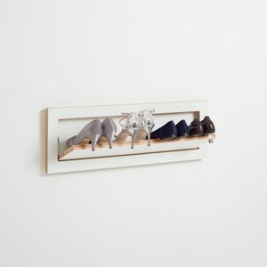 Fläpps Shelf 80x27-1 Shoe Rack - White - Cabinet by Ambivalenz