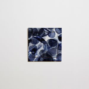 Fläpps Shelf 40x40-1 - Bubbles Indigo - Pattern Studio - Cabinet by Ambivalenz