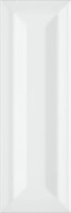 Miniatile Glossy White Windsor Frame Wall Tile 10x30 - Wall tile-stone-brick by Kale