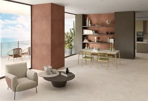 DISTRICT IVORY - Porcelain stoneware wall/floor tiles with concrete effect - Wall tile-stone-brick by CERAMICHE KEOPE