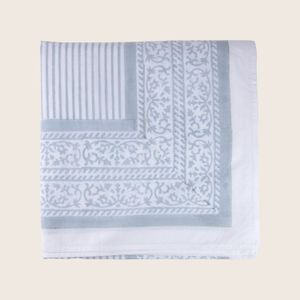 Light Blue Stripe Flat Sheet - Accessories by Abchome