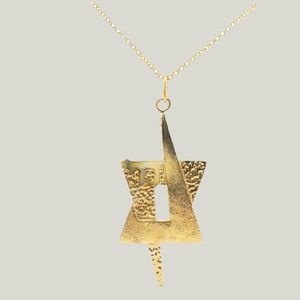 Brutalist ‘Hai’ Magen David Pendant - Ceiling lamp by Abchome