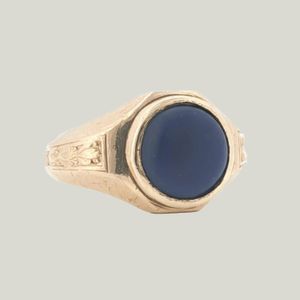 J.E. Caldwell Lapis Lazuli Ring Circa 1910 - Accessories by Abchome