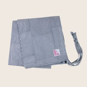 Indigo Stripes Fitted Sheet - Accessories by Abchome