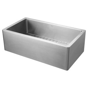 Avery 36 x 20-Inch Stainless Steel Undermount or Flush Mount Single Bowl Apron Front Kitchen Sink - Toilet seat by American Standard