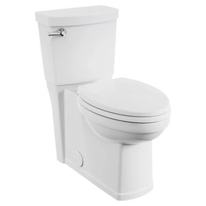 Estate Skirted Two-Piece 1.28 gpf/4.8 Lpf Chair Height Elongated Toilet With Seat - Toilet seat by American Standard