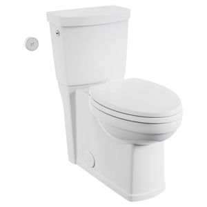 Estate Touchless Skirted Two-Piece 1.28 gpf/4.8 Lpf Chair Height Elongated Toilet With Seat - Toilet seat by American Standard