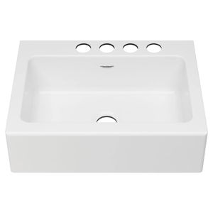 Delancey 30 x 22-Inch Cast Iron 4-Hole Undermount Single-Bowl Apron Front Kitchen Sink - Toilet seat by American Standard
