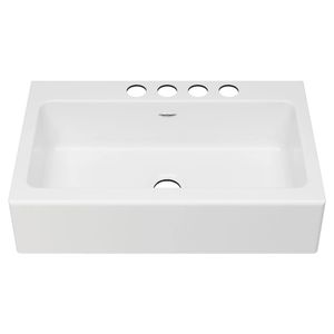 Delancey 36 x 22-Inch Cast Iron 4-Hole Undermount Single-Bowl Apron Front Kitchen Sink - Toilet seat by American Standard