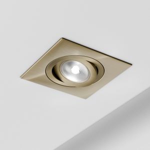 Faretto SQUARE - basculante - Ottone - Ceiling lamp by Amarcords