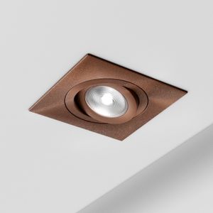 Faretto SQUARE - basculante - Corten - Ceiling lamp by Amarcords