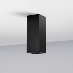 Plafoniera IP54 QUBE - Nero - Ceiling lamp by Amarcords