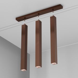 Organo QUBINO 55x3 - plafone - Corten - Ceiling lamp by Amarcords