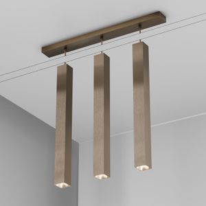 Organo QUBINO 55x3 - plafone - Bronzo - Ceiling lamp by Amarcords
