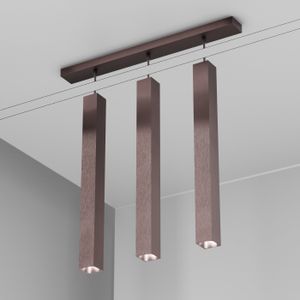 Organo QUBINO 55x3 - plafone - Rame antico - Ceiling lamp by Amarcords