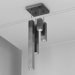 Organo QUBINO x4 - plafone - Titanio - Ceiling lamp by Amarcords