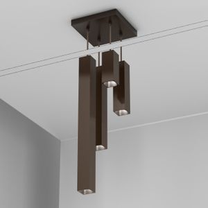 Organo QUBINO x4 - plafone - Brunito - Ceiling lamp by Amarcords