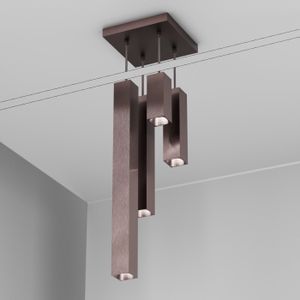 Organo QUBINO x4 - plafone - Rame antico - Ceiling lamp by Amarcords